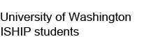 University of Washington SHIP Logo